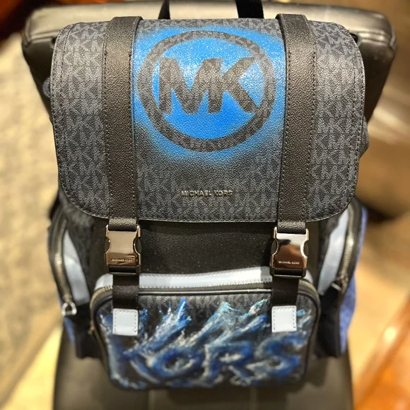 Michael Kors Customized Auth Cooper Mens Utility Backpack Limited Edition Frozen